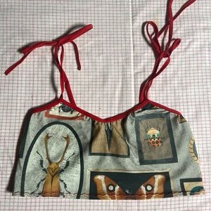 Rotten Oranges Bug Print Crop Top